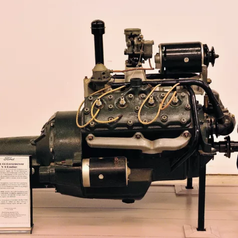 1940 Ford V-8 60 on Engine Stand Display