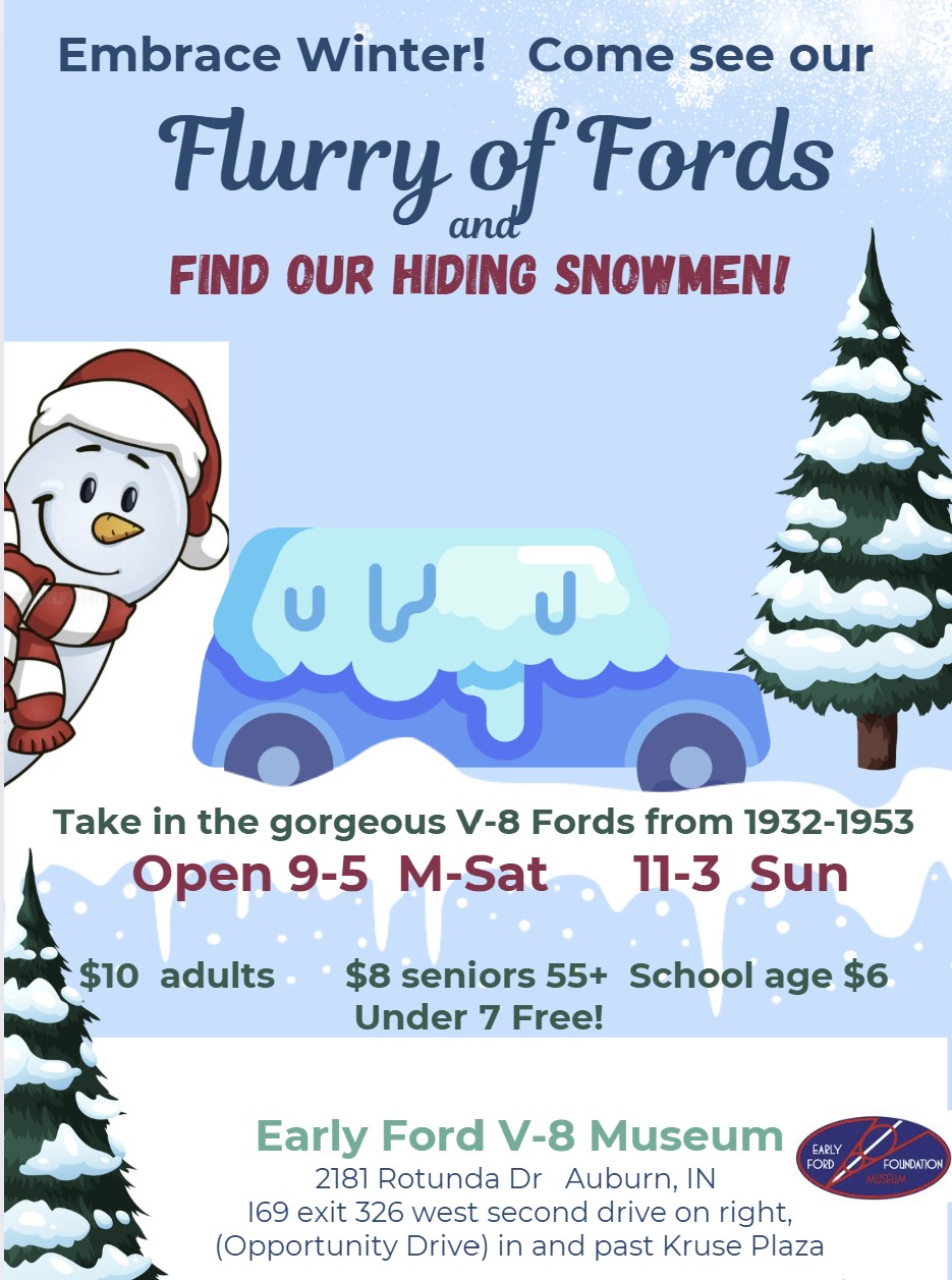 Kids of all ages - the Flurry of Ford Snowmen are back for a fun scavenger hunt! 